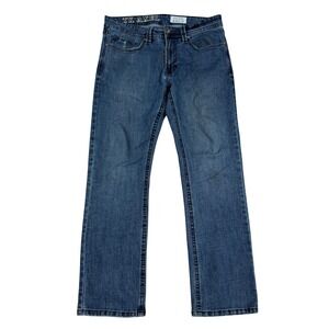 TK Axel Mens Slim Bootcut Jeans Medium Wash Blue Denim 32x32
